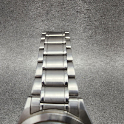 Orient Watch Men 35mm White Dial Silver Tone Daydate Round New Battery4