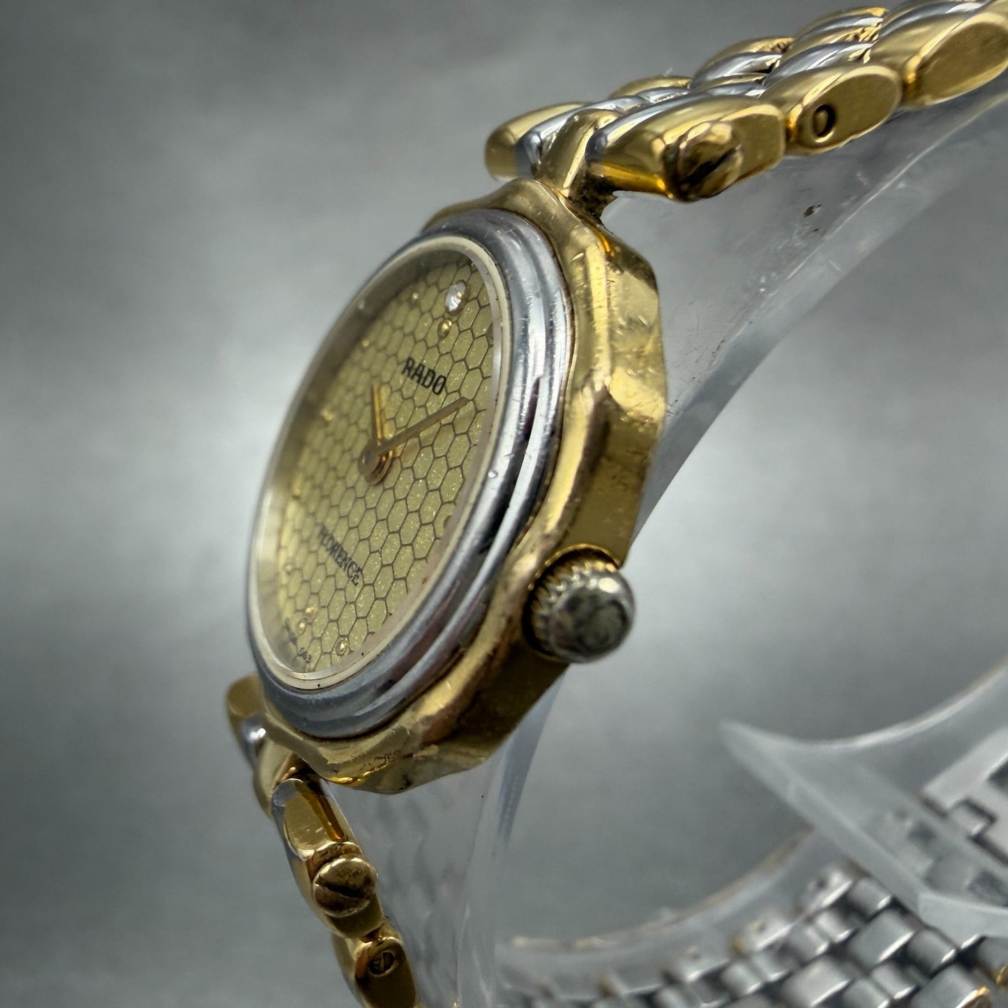 RADO Florence Watch Women 23mm Champagne Dial Two Tone 133.3661.2 New Battery2