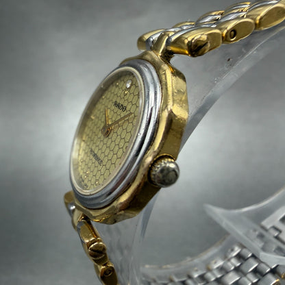 RADO Florence Watch Women 23mm Champagne Dial Two Tone 133.3661.2 New Battery2