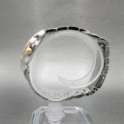 Bulova Sutton Watch Women 28mm White Dial Two Tone Round Stainless Steel 98L2776