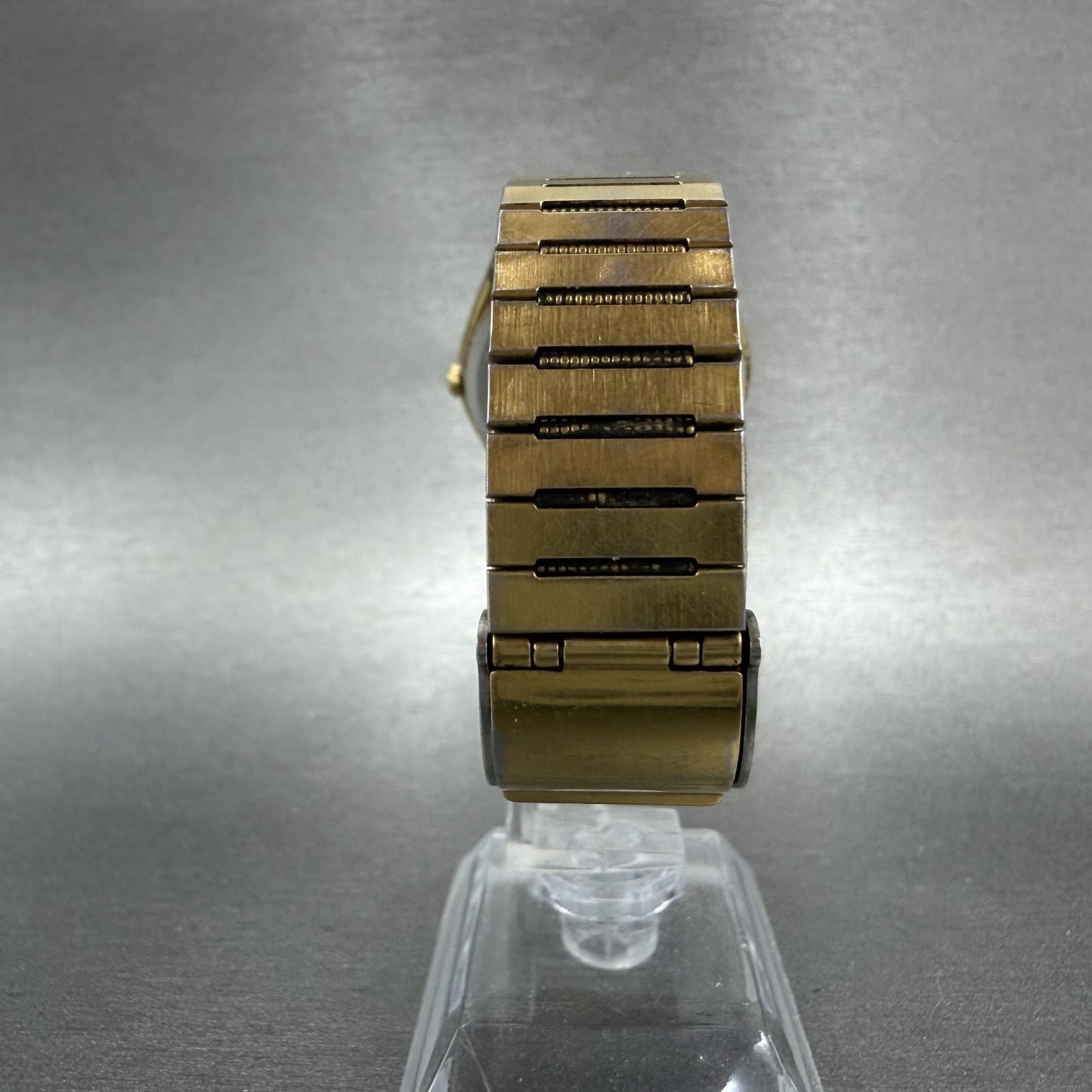 Seiko Watch Men 32mm Champagne Dial Gold Tone Date Round 6432-7019 New Battery7