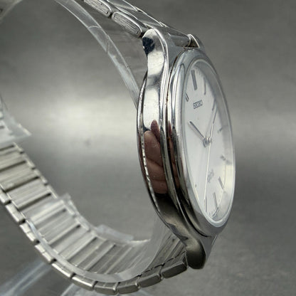 Seiko Spirit Watch Men 34mm Silver Dial Silver Tone Round 7n01-6a70 New Battery3