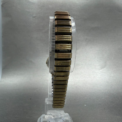 Seiko Watch Women 20mm Champagne Dial Gold Tone Round 2320-0179 New Battery VTG7