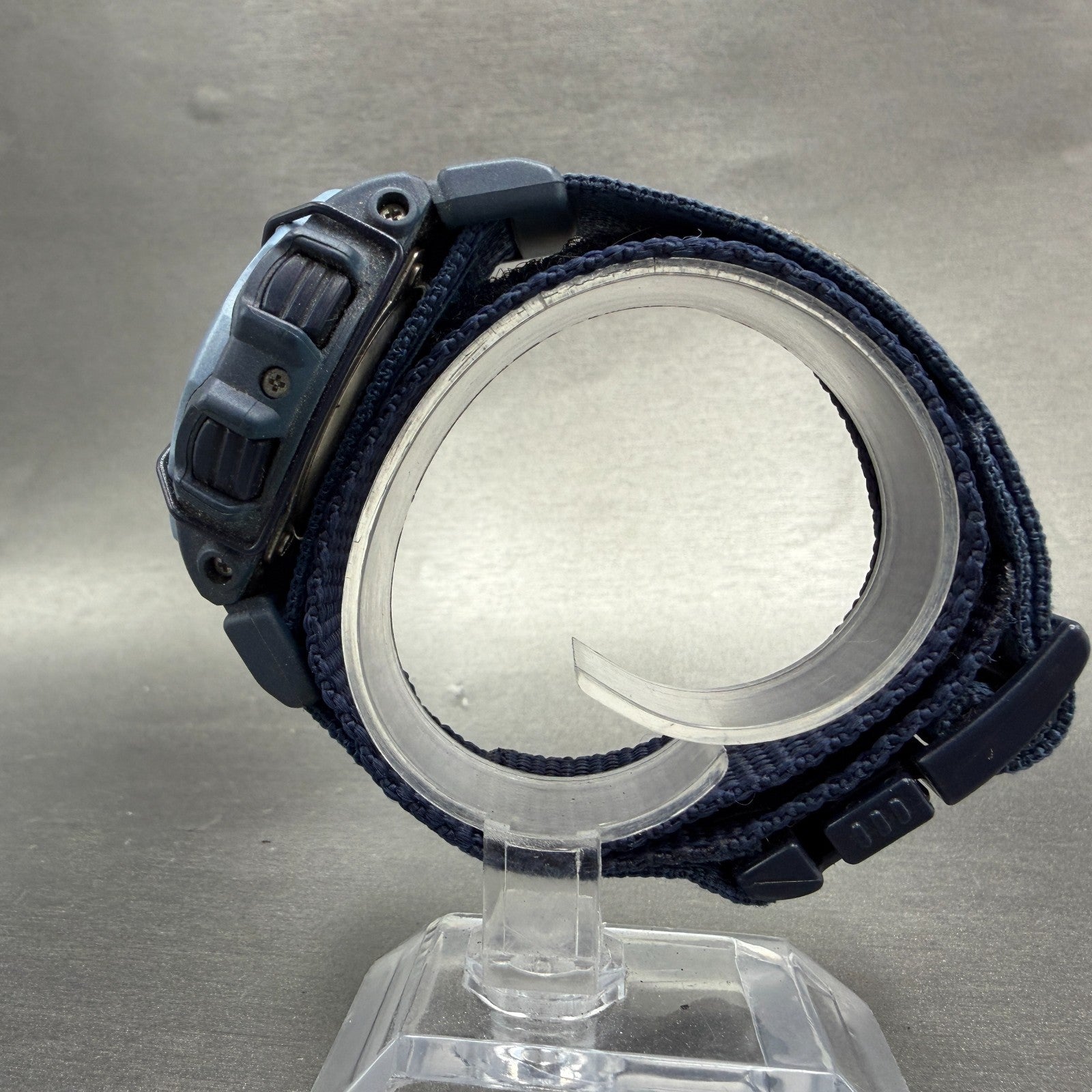 Casio baby G Watch Women 41mm Digital White Dial Blue Case Round BGX-141 New Bat6