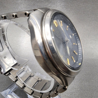 Casio Lineage Watch Men 40mm Gray Dial Tiatainum Tone Date Solar LIW-110t Runs