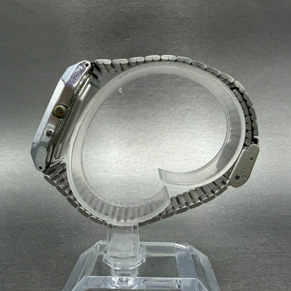 Casio AQ-320 Watch Men 31mm White Dial Silver Tone Analog Digital PARTS7