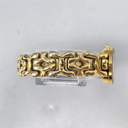 Wittnauer Watch Women Gold Tone MOP Dial Crystal Bezel 22mm CZ8230-0751 PARTS