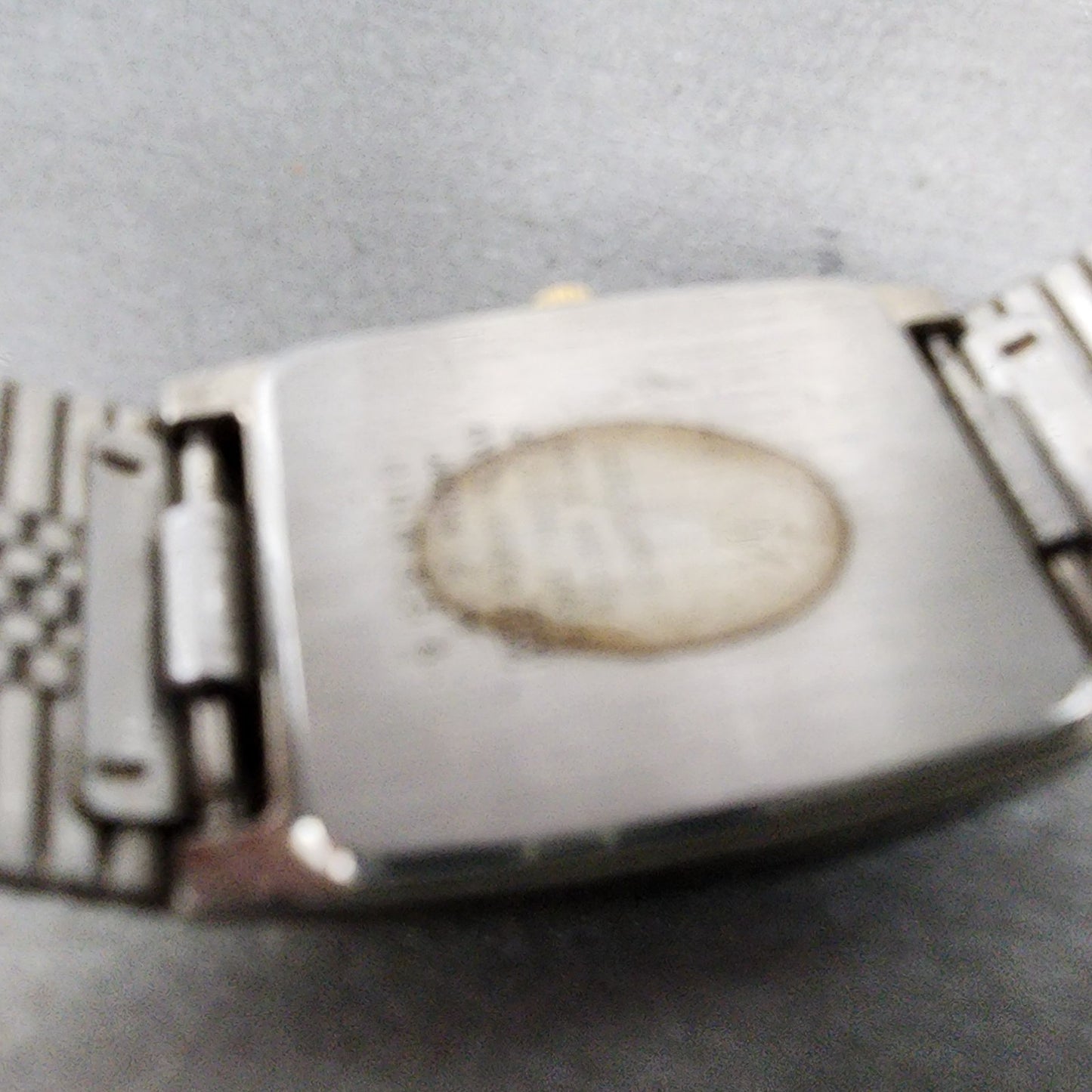 Seiko Tank Watch Men 23mm Champagne Dial Silver Tone 8y215050 New Battery9