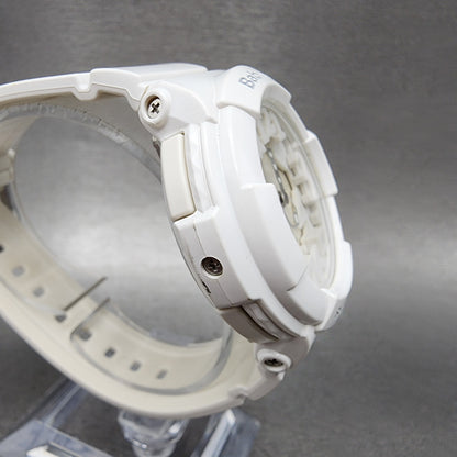 Casio BabyG BGA131 Watch Women 43mm White Tone Analog Digital New Battery3