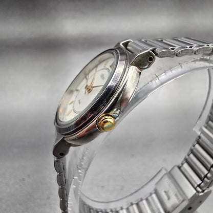 Seiko Alba Urban Watch Women 25mm White Dial Silver Tone Round V401-0050 New Bat2