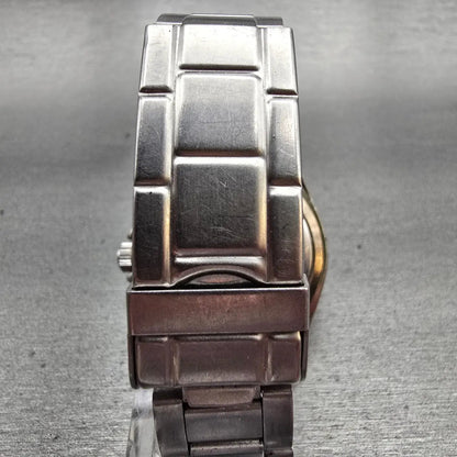 Casio Watch Men 40mm Black Dial Two Tone Date Round MTD-1010 New Battery Vintage7