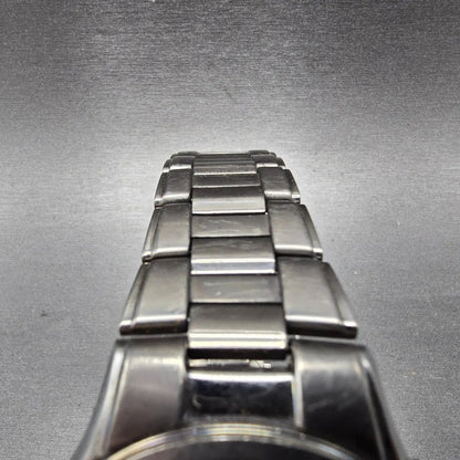 Seiko Solar Watch Men 38mm Silver Dial Titanium Date Atomic 7B22-0AD0 PARTS5