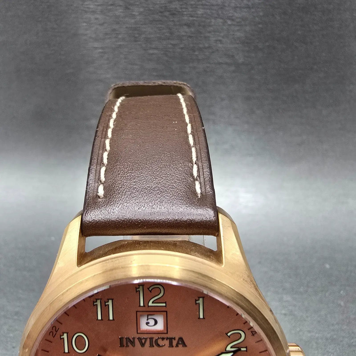 Invicta I Force Watch Men 44mm Rose Dial Rose Gold Tone Date Small Seconds 155154