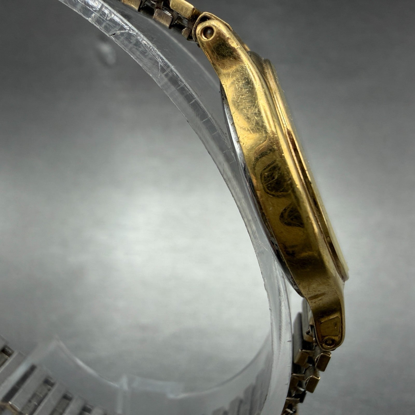 Seiko Watch Women 26mm White Dial Gold Tone Round V700-6091 New Battery Vintage3