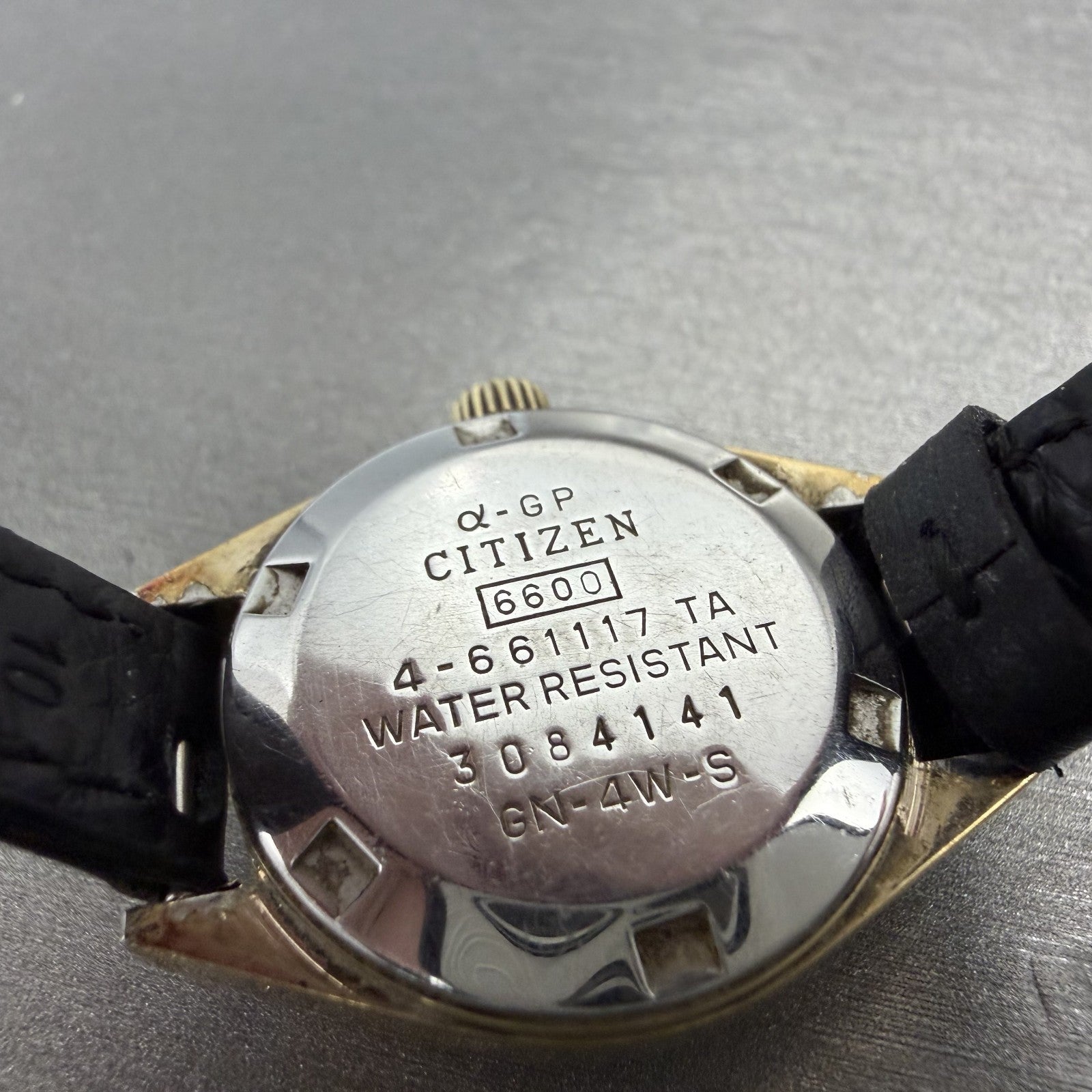 Citizen Watch Women 25mm Green Dial Gold Tone Daydate Round 4-661117 Runs9