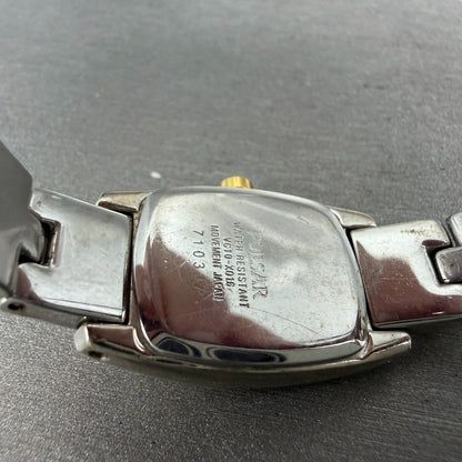 Pulsar Watch Women 18mm MOP Dial Two Tone Rectangle VC10-X016 New Battery9