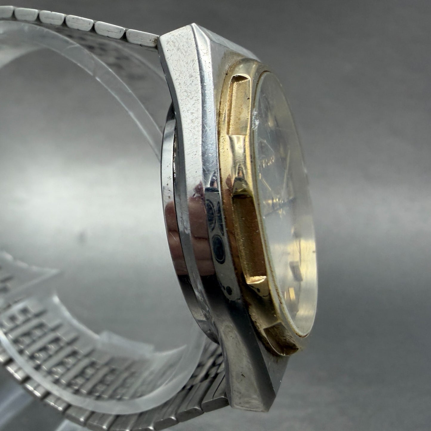Hamilton Watch Men 35mm Silver Dial Two Tone Daydate Round 907880 PARTS4