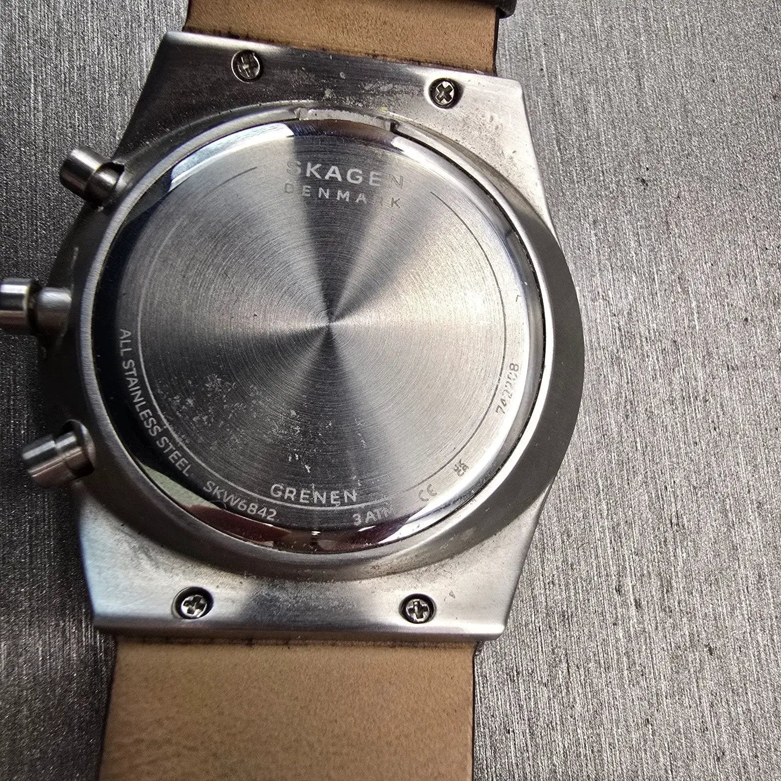Skagen Grenen Chronograph Watch Men 42mm Blue Dial Silver Tone SKW6842 New Batt10