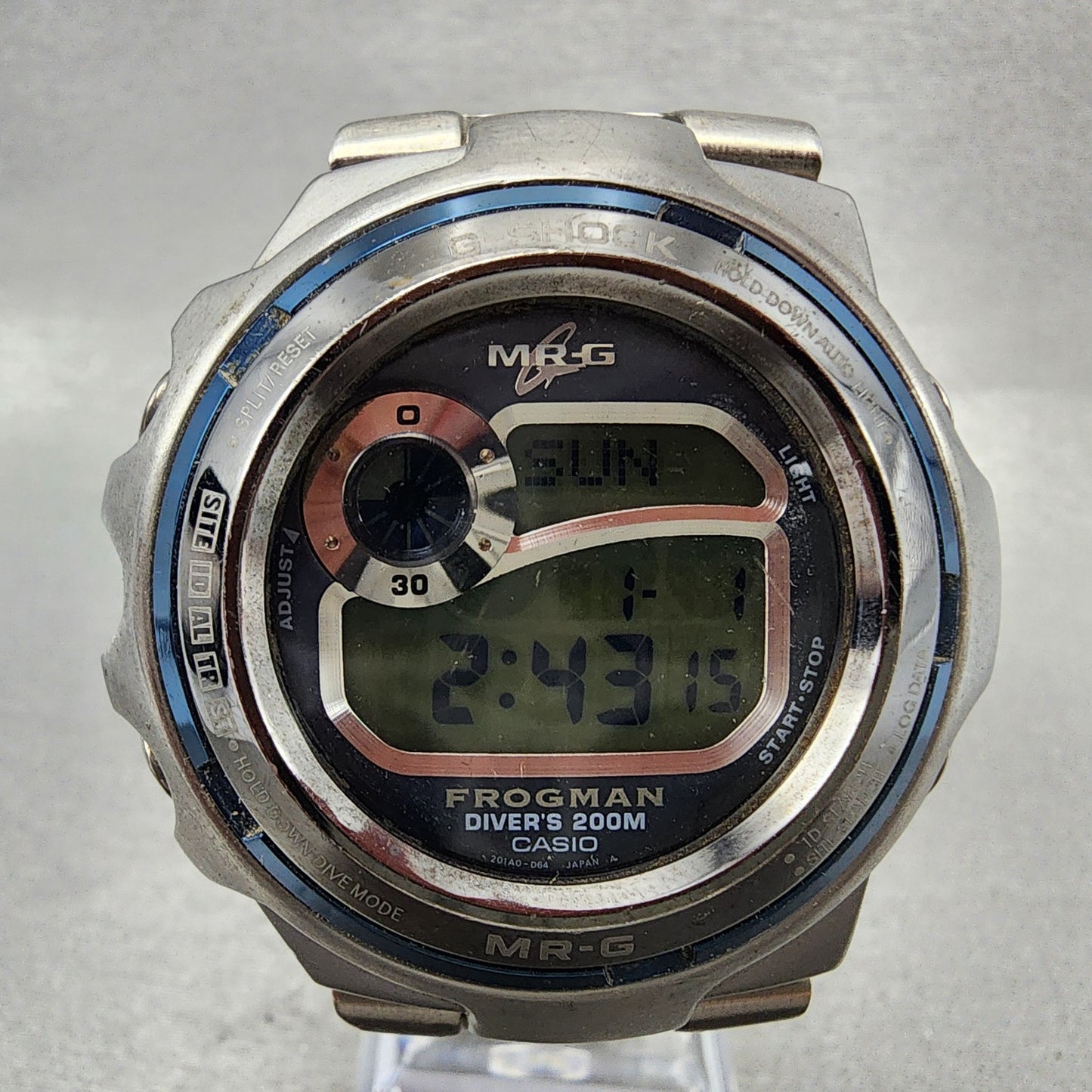 Casio GShock MRG1100 Frogman Watch Men 45mm Digital Titanium New Battery1