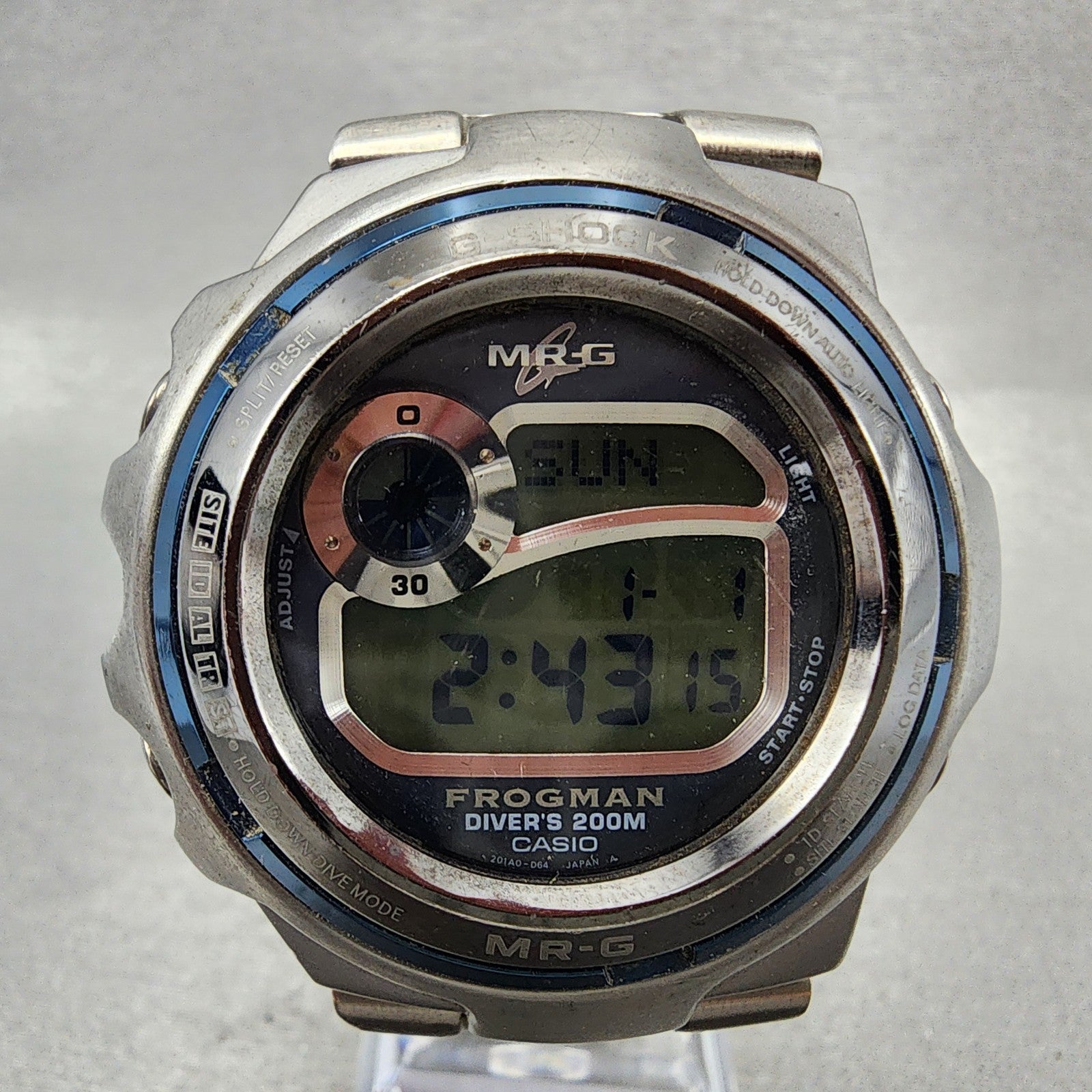 Casio GShock MRG1100 Frogman Watch Men 45mm Digital Titanium New Battery1