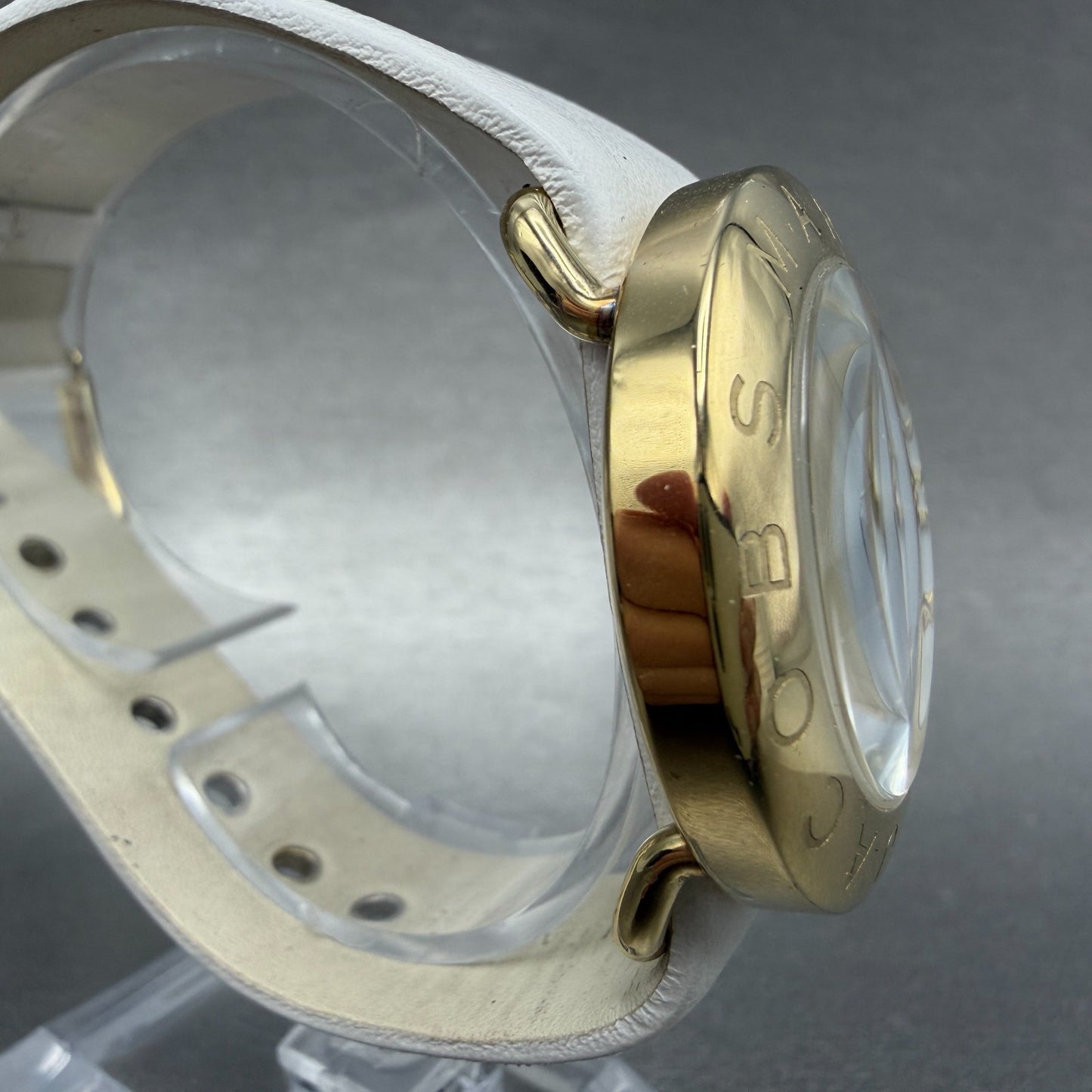 Marc Jacobs Amy Watch Women 36mm White Dial Gold Tone Round mbm1150 New Battery4