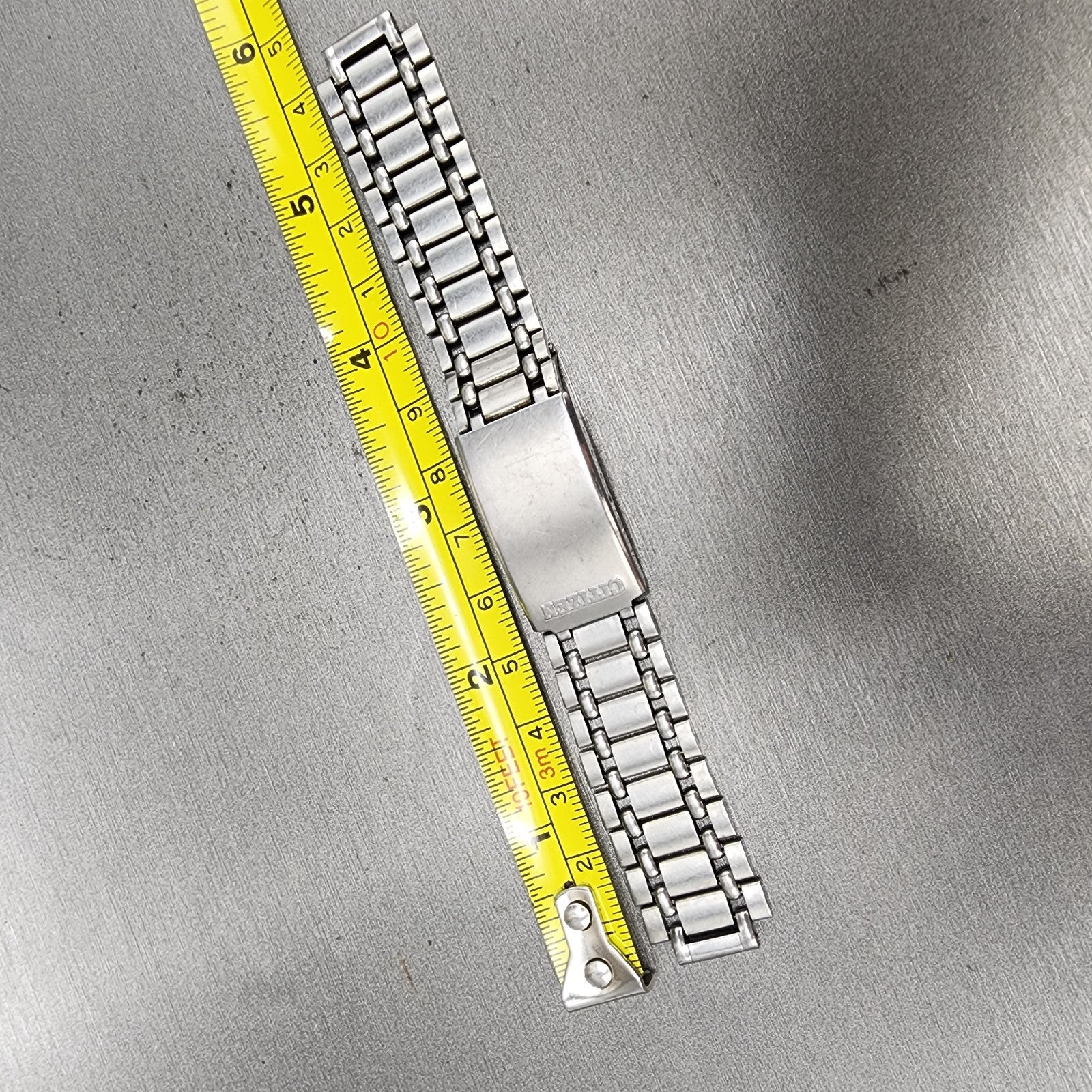 Citizen Bracelet 12mm Stainless Steel Tri Folding Clasp  Vintage13