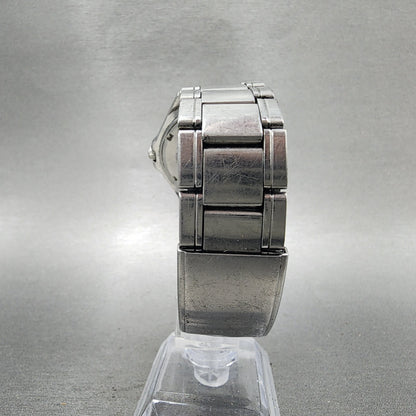 Seiko Alba Watch Men 39mm White Dial Silver Tone Date V7320S00 New Battery7