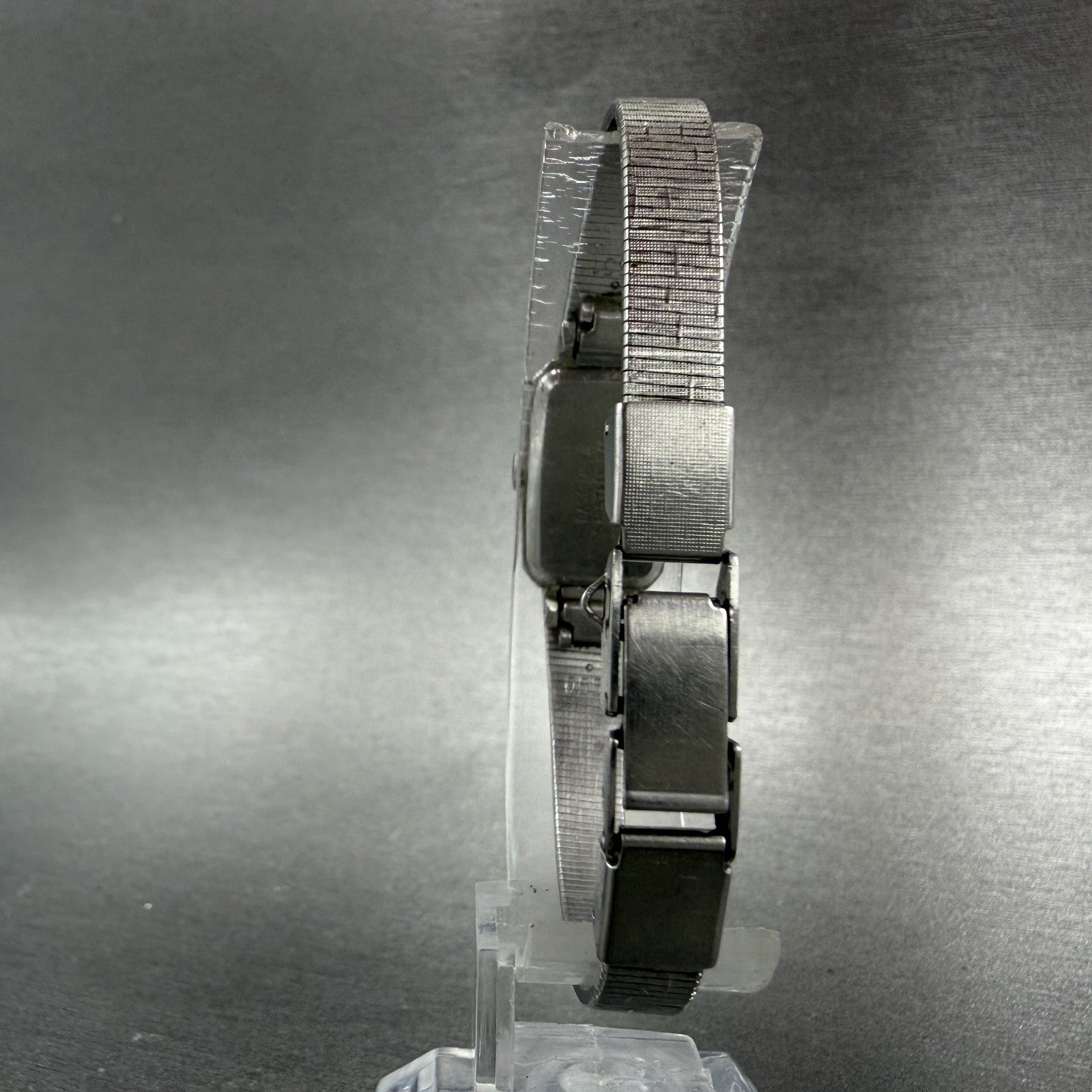 Seiko Watch Women 13mm Silver Dial Silver Tone Rectangle 1320-5779 New Battery7
