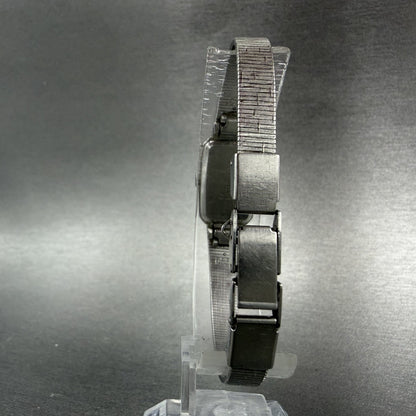 Seiko Watch Women 13mm Silver Dial Silver Tone Rectangle 1320-5779 New Battery7