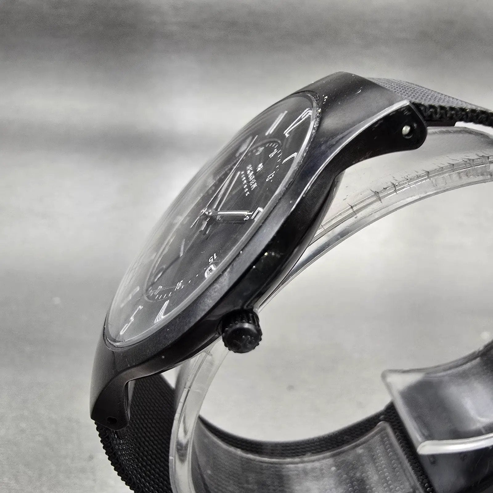 Skagen Watch Men 37mm Black Dial Titanium Date Round 233XLTMB New Battery2