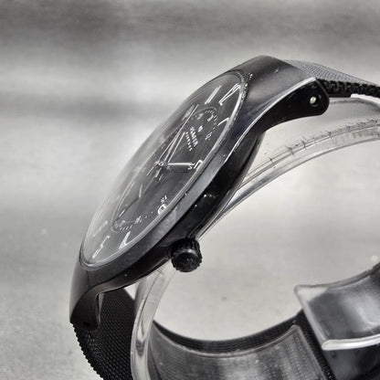 Skagen Watch Men 37mm Black Dial Titanium Date Round 233XLTMB New Battery2