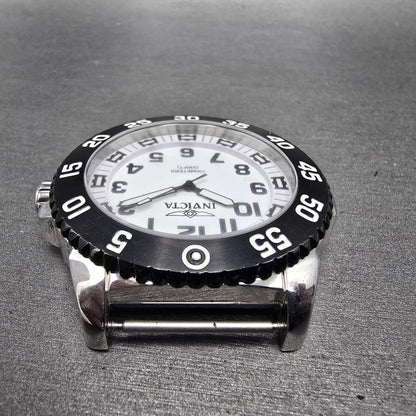 Invicta Dive Watch Men 48mm White Dial Silver Tone Round 1101 New Battery4