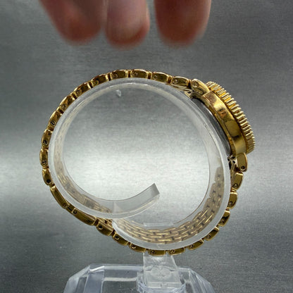 Peugeot Watch Women 24mm MOP Dial Gold Tone Interchangeable Bezel New Battery8