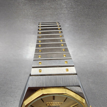 Citizen CQ Watch Men 34mm Champagne Dial Two Tone Daydate 3801-289536 PARTS