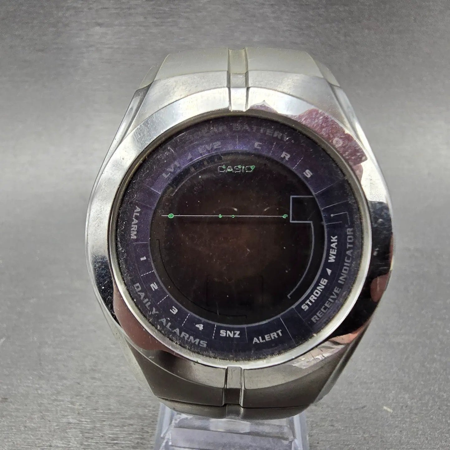 Casio Waveceptor WV-100J Watch Men 41mm Digital Steel Solar Alarm Chrono PARTS2
