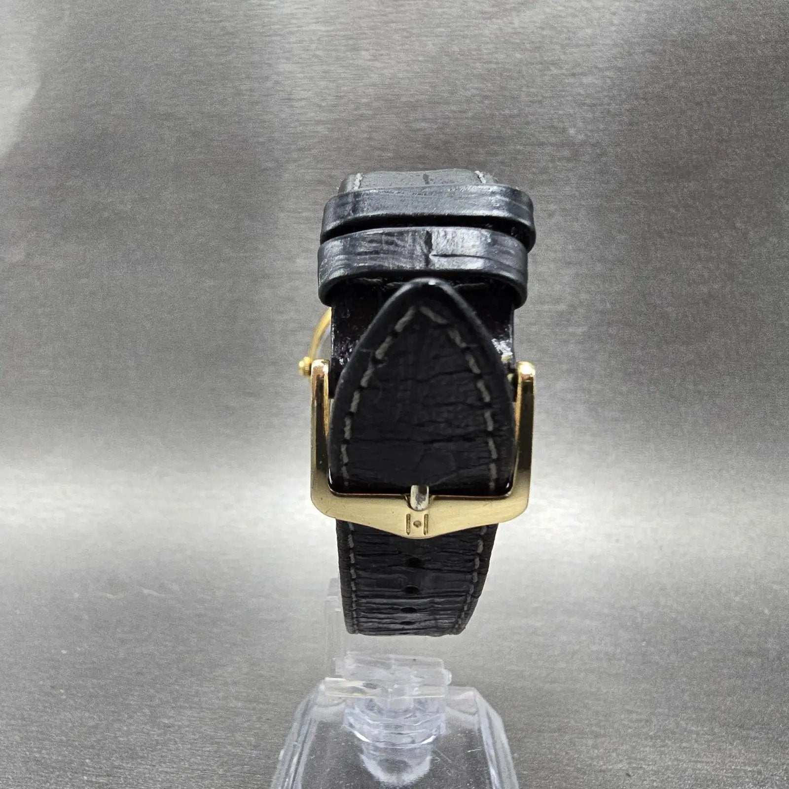 Movado Museum Watch Men 34mm Black Dial Gold Tone Round 87-66-0882 New Battery8