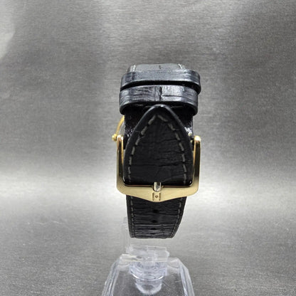 Movado Museum Watch Men 34mm Black Dial Gold Tone Round 87-66-0882 New Battery8