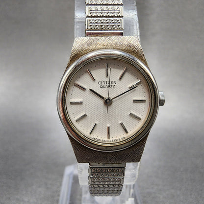 Citizen Watch Women 20mm Silver Dial Silver Tone 2951293851 New Battery0