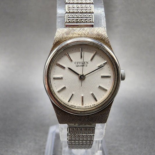 Citizen Watch Women 20mm Silver Dial Silver Tone 2951293851 New Battery0