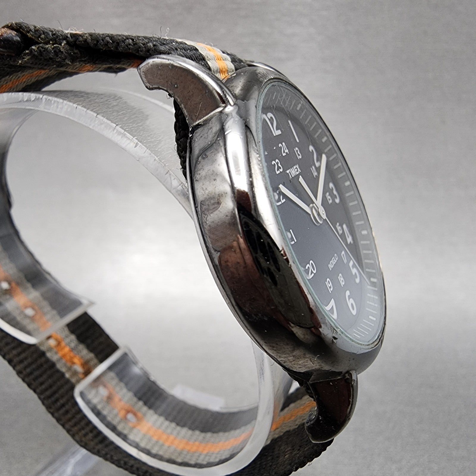 Timex Weekender Watch Men 38mm Black Dial Black Tone Indiglo New Battery4