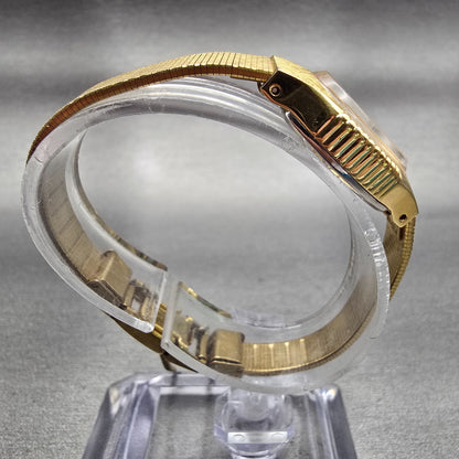 Citizen Watch Women 18mm Champagne Dial Gold Tone Oval 2030-205308 New Battery8