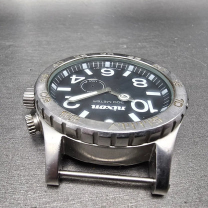 Nixon 51-30 Watch Men 51mm Black Dial Steel Round Tide Round PARTS5