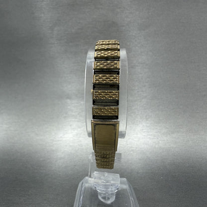 Seiko Watch Women 17mm Champagne Dial Gold Tone Oval 2c205539 New Battery7