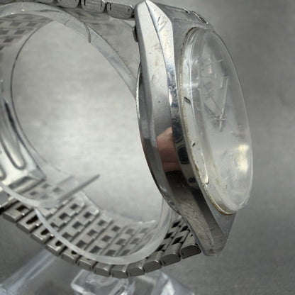 Citizen Seven Watch Men 35mm Silver Dial Silver Tone date 2110-942191 NewBattery3