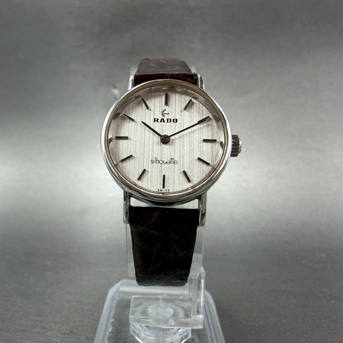 Rado Silhouette Watch Women 23mm Silver Dial Steel Manual Wind Runs Vintage5