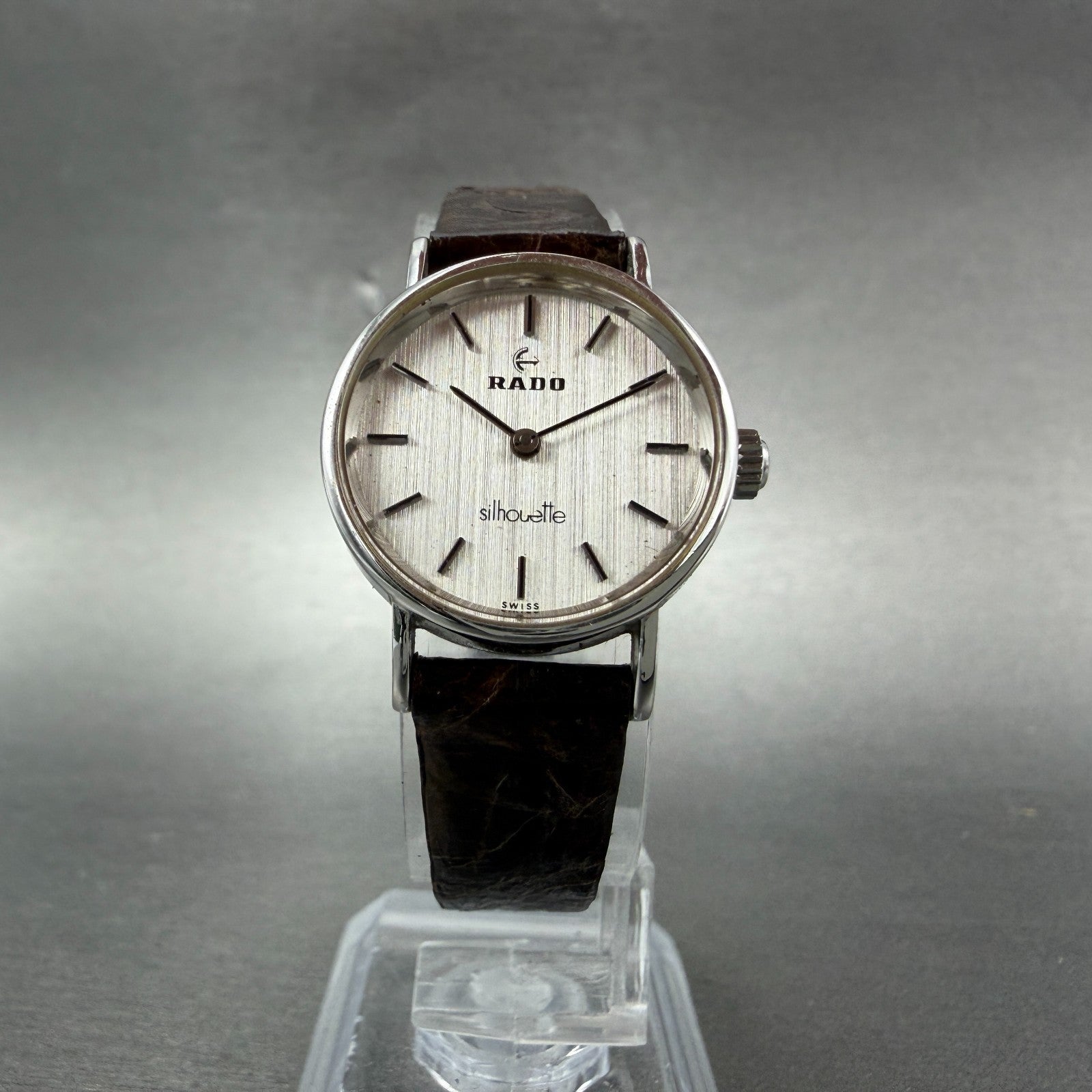 Rado Silhouette Watch Women 23mm Silver Dial Steel Manual Wind Runs Vintage5