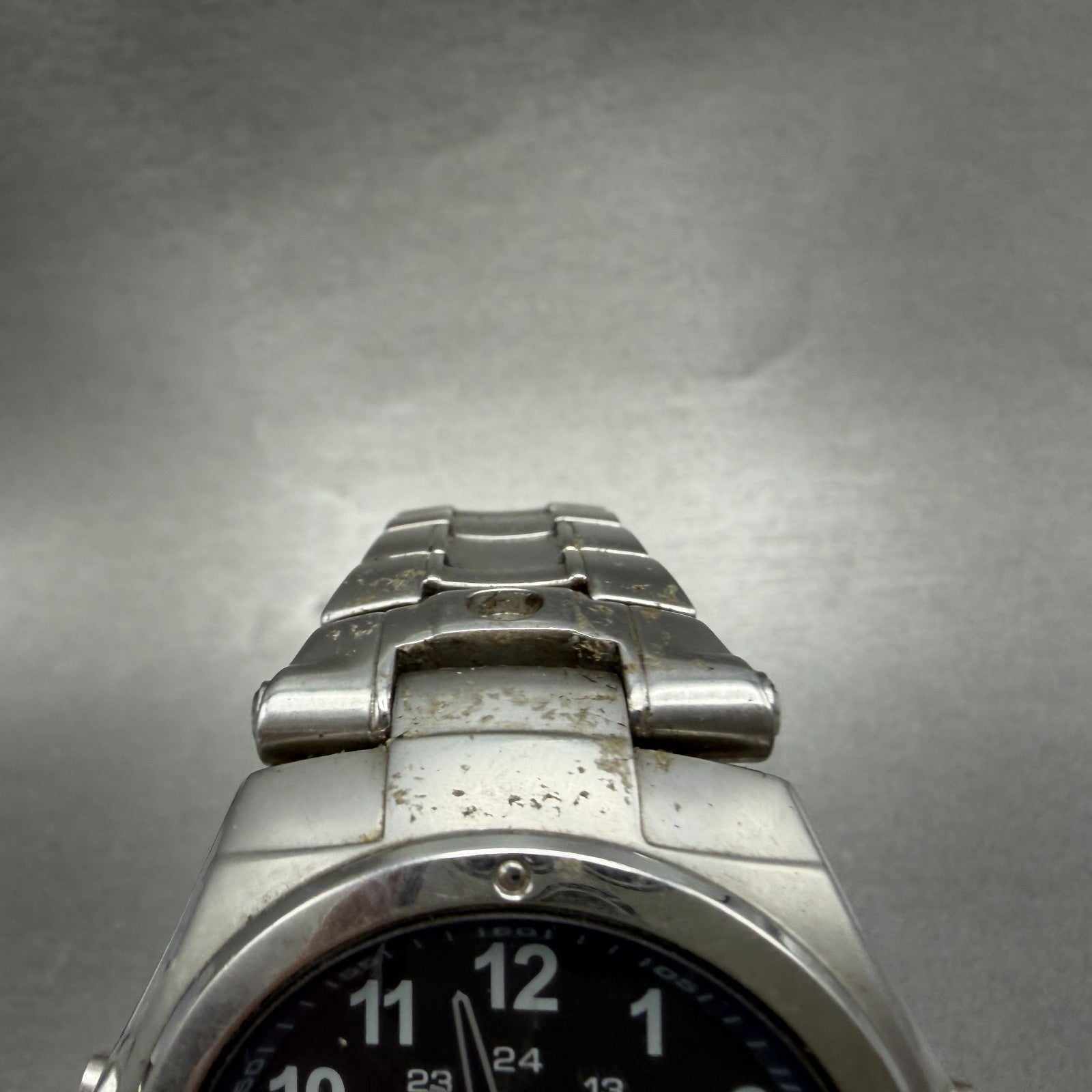 Seiko ALBA Roox Watch Men 46mm Blue Dial Steel Analog Digital P106-0AA0 New Batt4