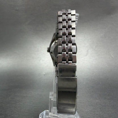 Seiko Automatic Watch Women 25mm Green Dial Silver Tone Daydate 2206-0610 PARTS8