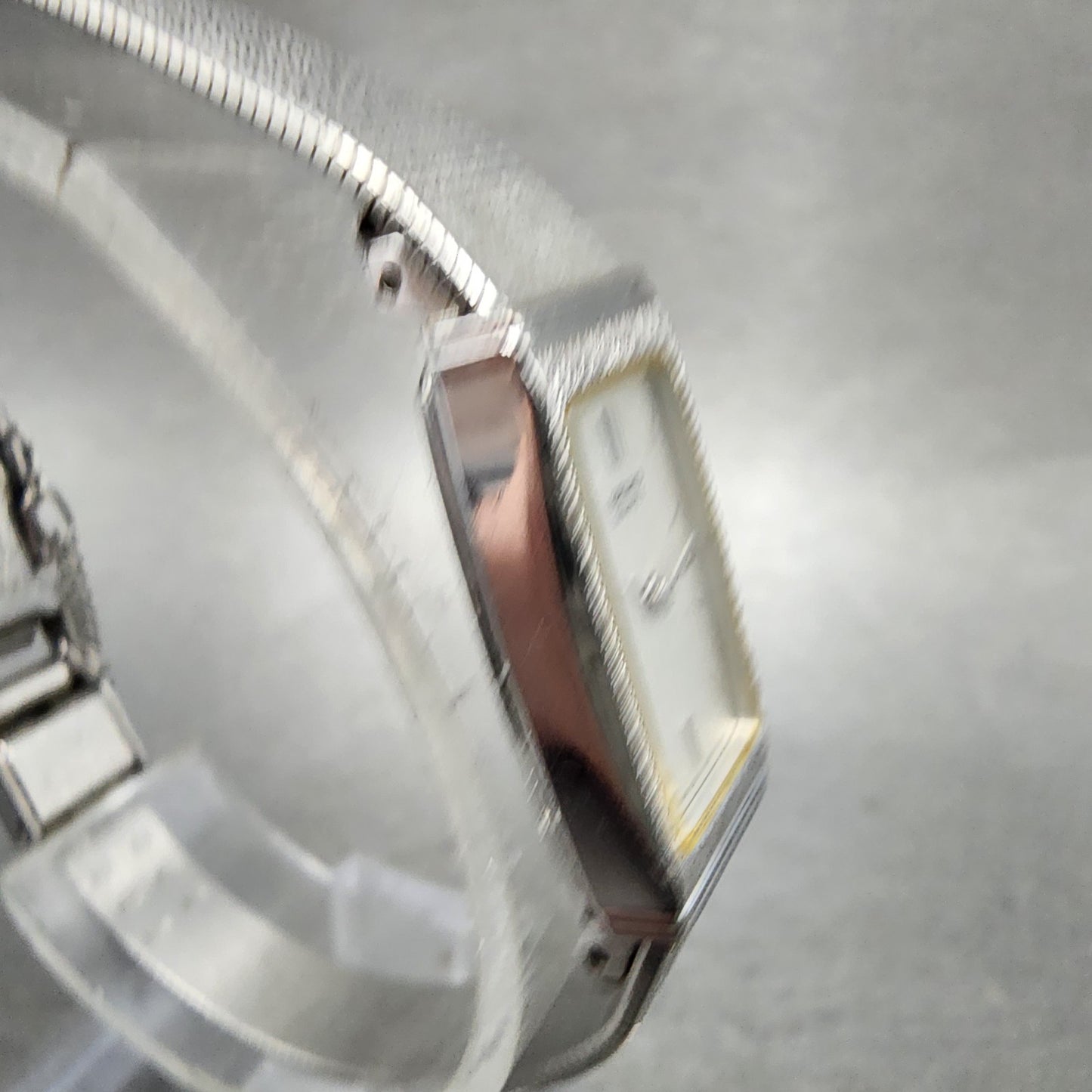 Seiko Tank Watch Women 13mm Silver Dial Silver Tone 13206070 New Battery3