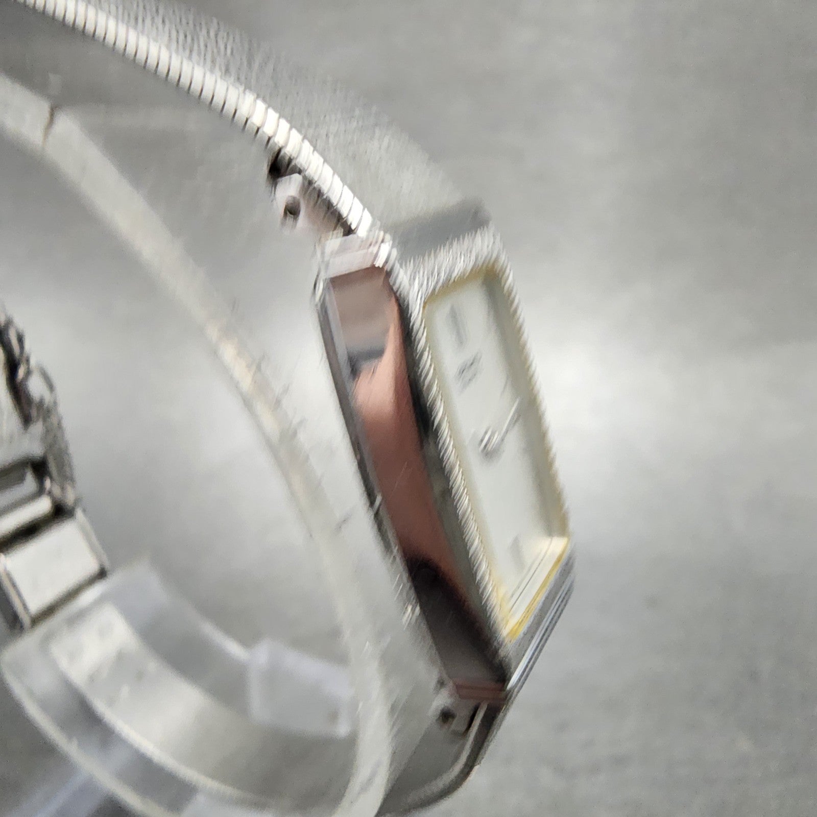 Seiko Tank Watch Women 13mm Silver Dial Silver Tone 13206070 New Battery3